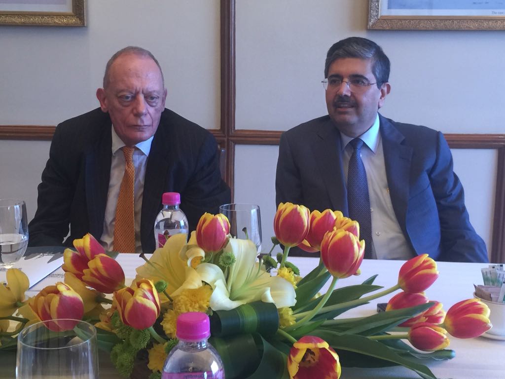 Gerry Grimstone and Uday Kotak, Co-Chairs of the India-U.K. Financial Partnership. (Source: BloombergQuint)
